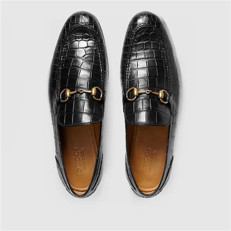 gucci jordaan loafers men|gucci jordaan crocodile loafer.